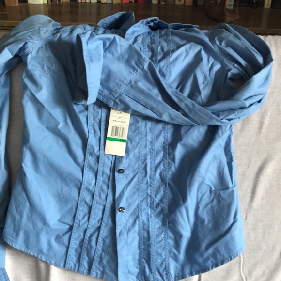 Pale blue Tommy Hilfiiger pant suit cotton - Picture 2 of 3